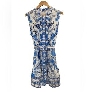 Women’s A Loves A Button Front Floral Sleeveless Dress